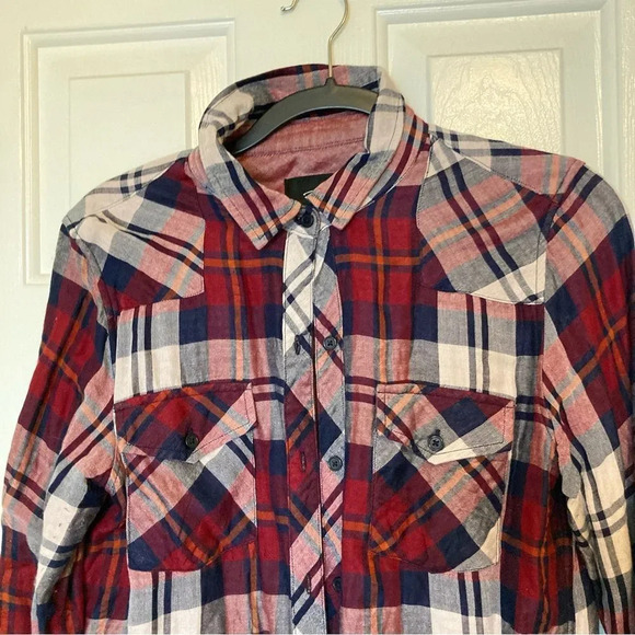RAILS Kendra Flannel in Merlot Snow Navy Size Small - Picture 3 of 7